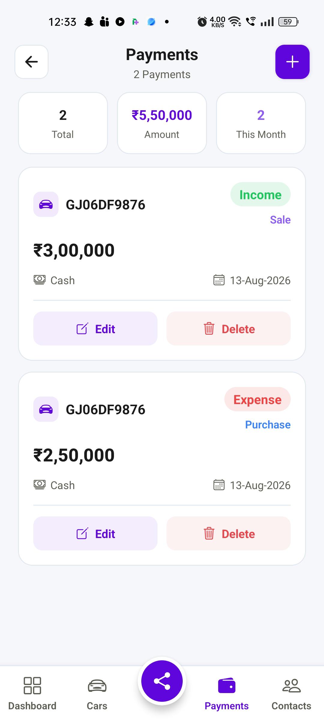 Payment History